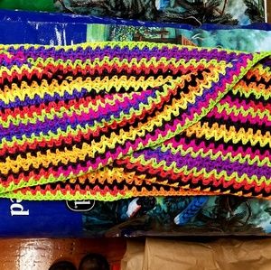 Handmade Bright Neon Large Infinity Cowl Halloween